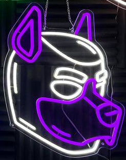 Neon Pup Hood LED Neon Sign