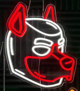 Neon Pup Hood LED Neon Sign
